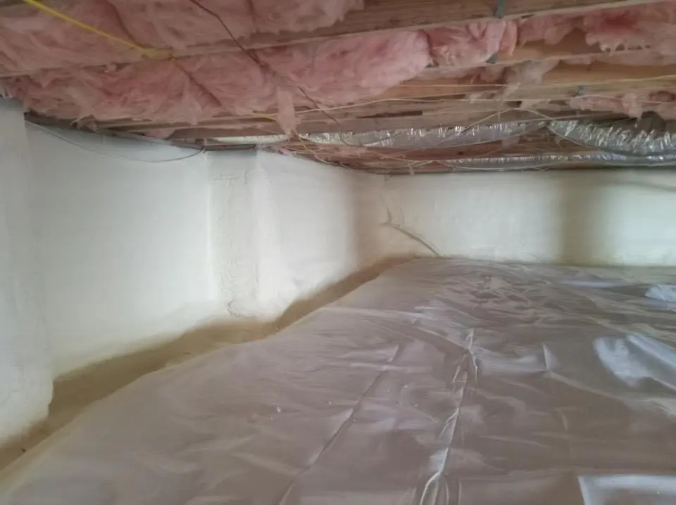 Crawl space encapsulation with closed-cell spray foam for Roof Waterproofing in Vail