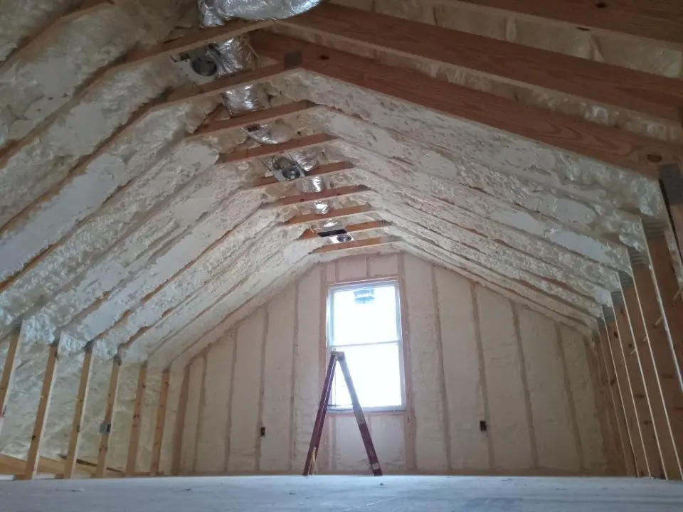 Spray foam roofing application for Crawl Space Insulation project in Vail